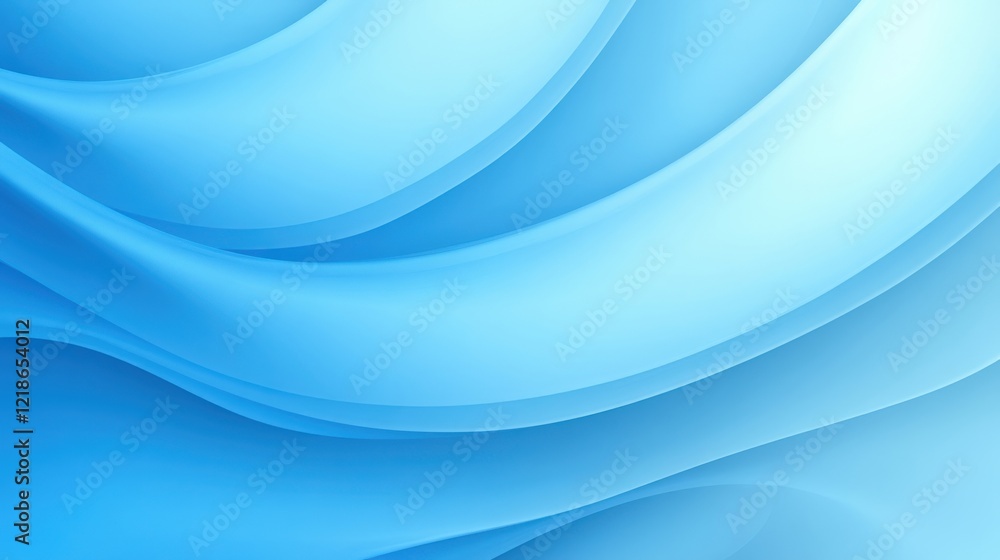 Obraz premium Smooth Blue Waves Across Calming Surface