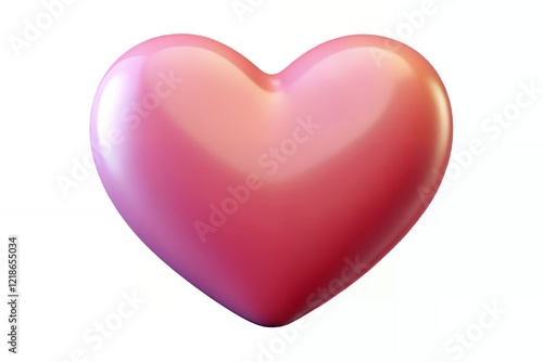 red heart isolated on white background Valentine's day gifts with hearts and Heart 3D, Abstract surrealism heart and love background