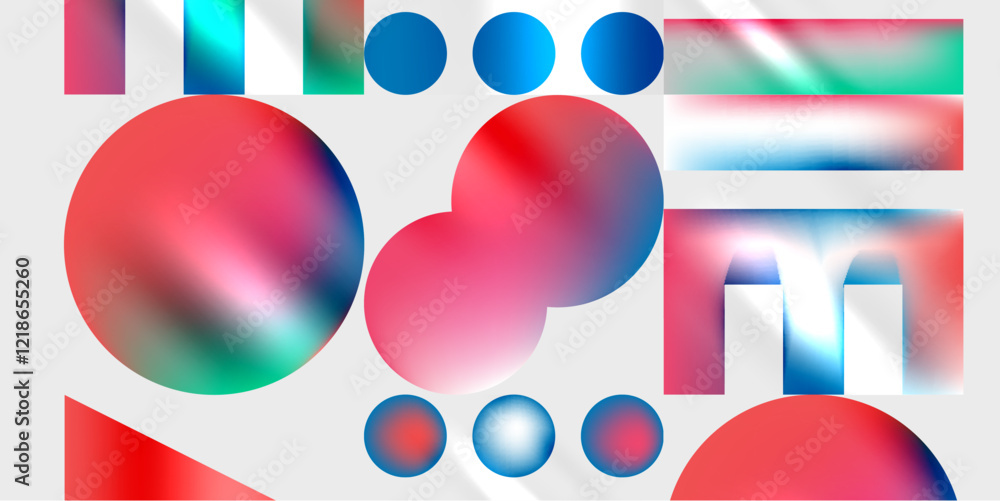 Triangles, circles, squares, rectangles design. Vector Illustration For Wallpaper, Banner, Background, Card, Book Illustration, landing page Triangles, circles, squares, rectangles design. Vector Illustration For Wallpaper, Banner, Background, Card, Book Illustration, landing page