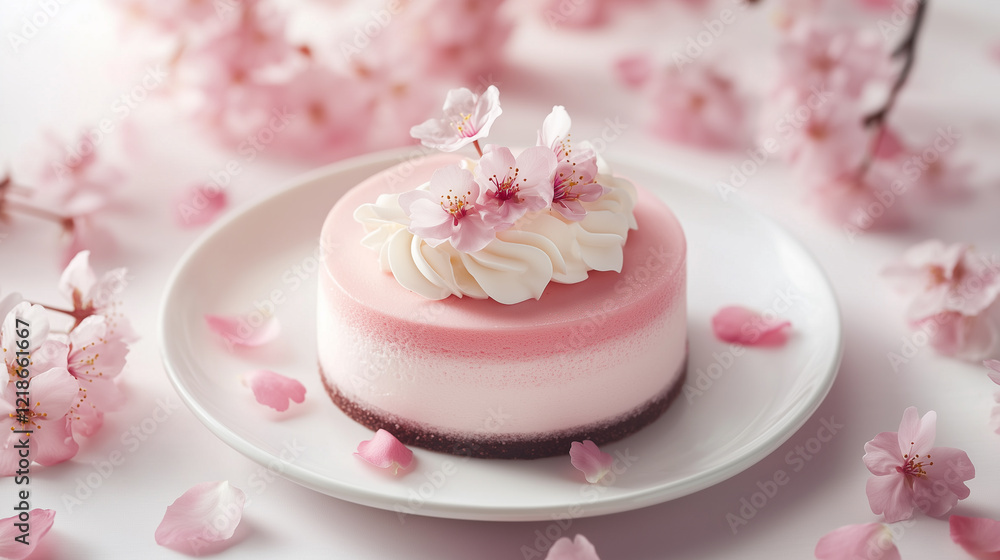 春の訪れを告げる桜ムースケーキ | ナチュラルライト 春の訪れを告げる桜ムースケーキ | ナチュラルライト