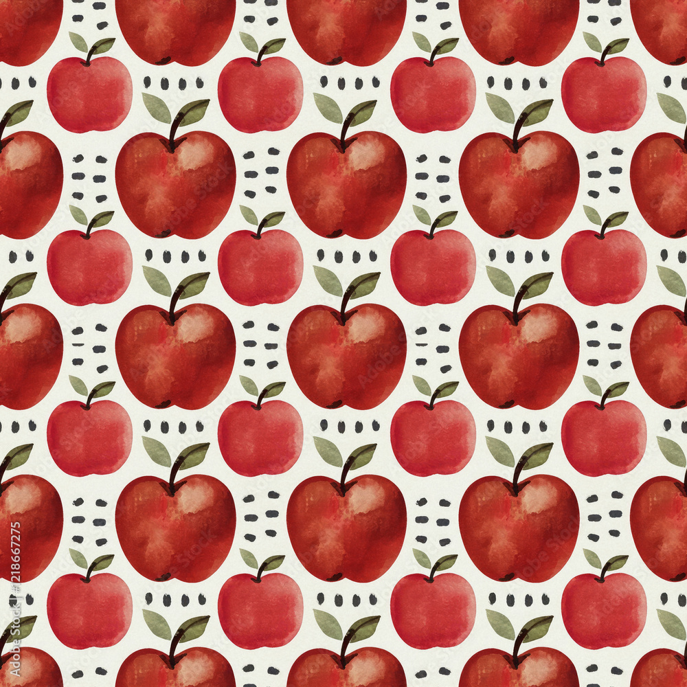 Hand-drawn vector seamless repeat pattern of fresh fruit
Hand-drawn vector seamless repeat pattern of fresh fruit