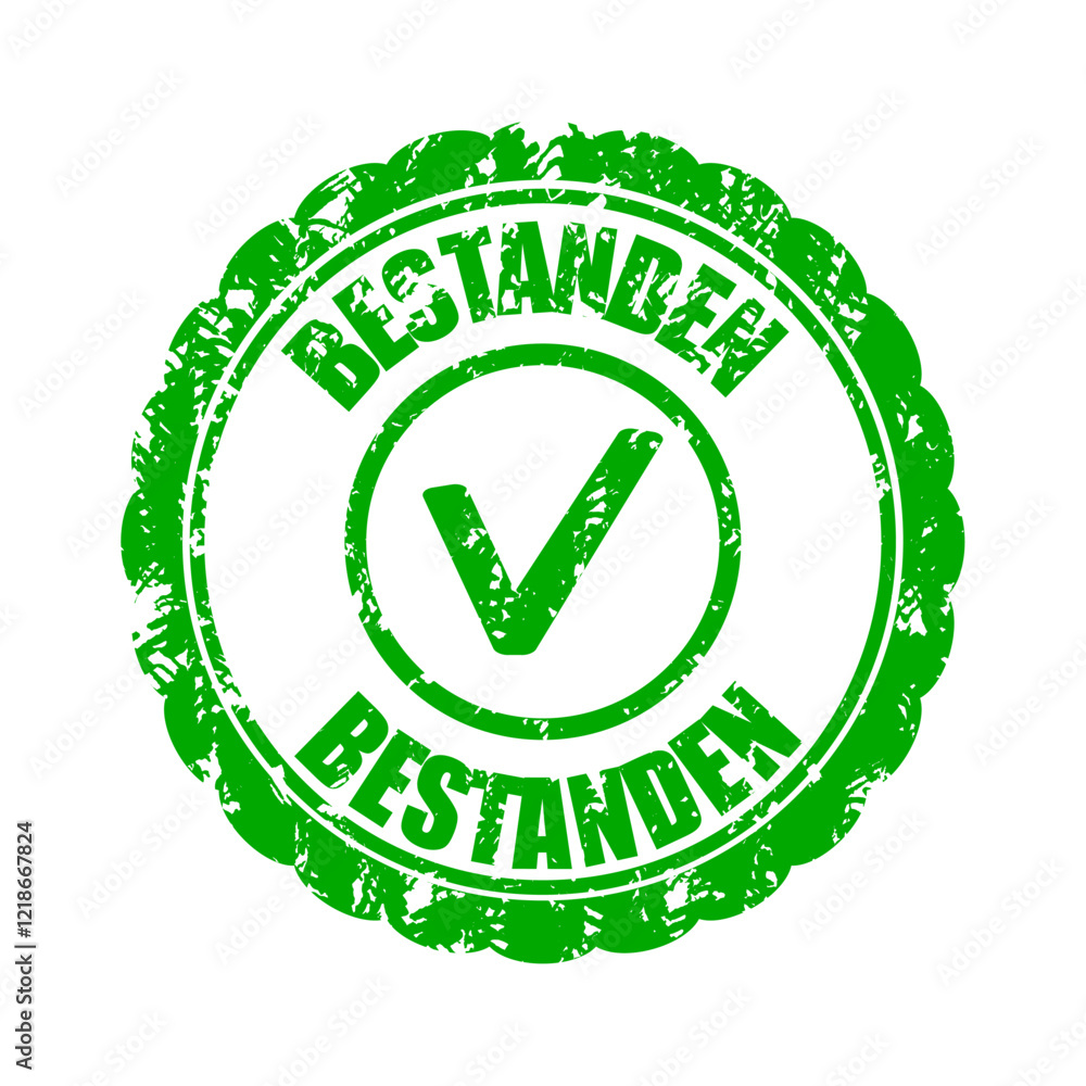 Passed rubber stamp for Germany, exam or test, certified official, success and approved mark, check education document, print for school or university, certification paper, vector illustration Passed rubber stamp for Germany, exam or test, certified official, success and approved mark, check education document, print for school or university, certification paper, vector illustration