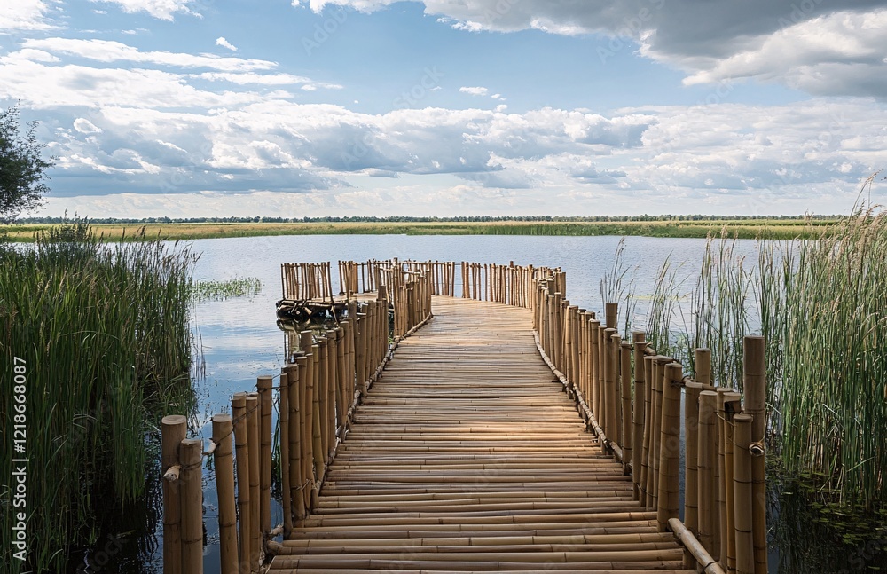 Fototapeta premium pier on the lake