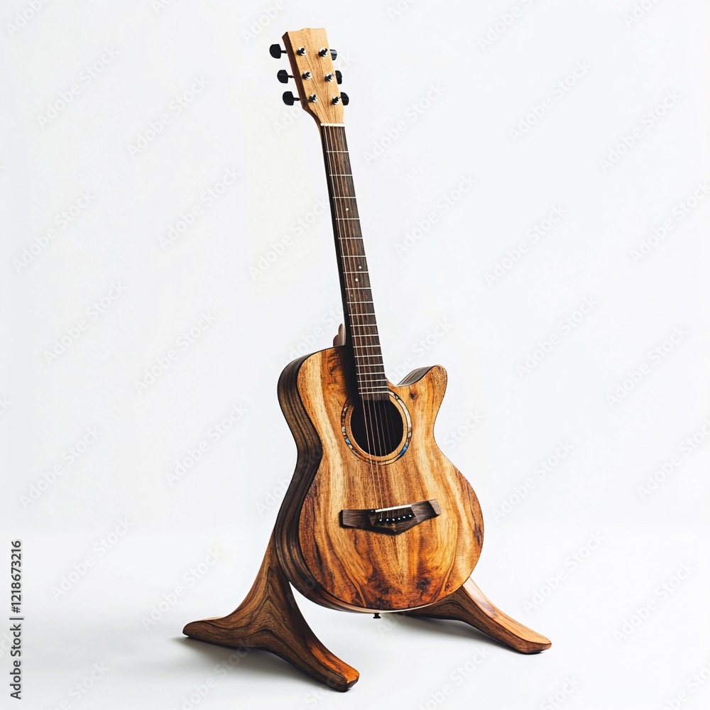 Fototapeta premium acoustic guitar isolated