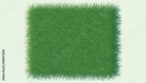 Green grass field background top view for soccer, golf, baseball, and football realistic summer fresh lawn carpet. Greenfield wallpaper. Vector illustration.