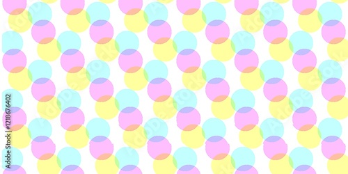 Wallpaper Mural Pastel Circles Seamless Pattern for Design Torontodigital.ca