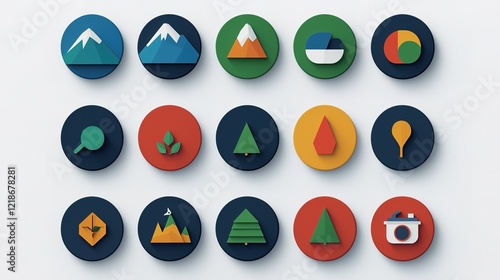 Environmental icons collection for nature enthusiasts digital showcase gigapixel standard scale photo