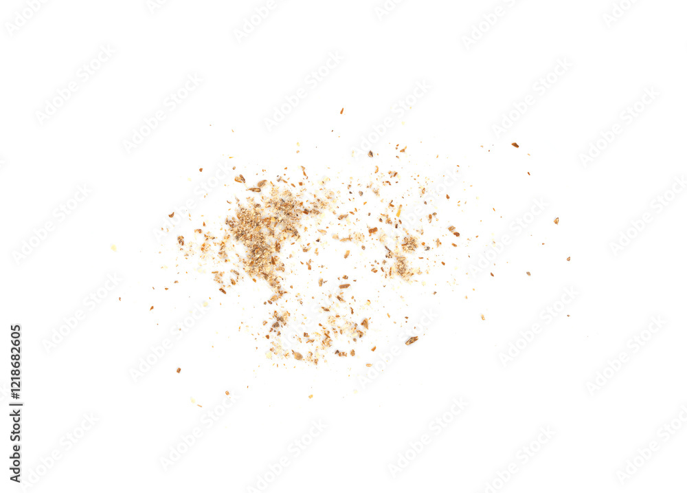 Milk thistle seeds powder, crushed silybum marianum grains pile, milled dry blessed milkthistle Milk thistle seeds powder, crushed silybum marianum grains pile, milled dry blessed milkthistle