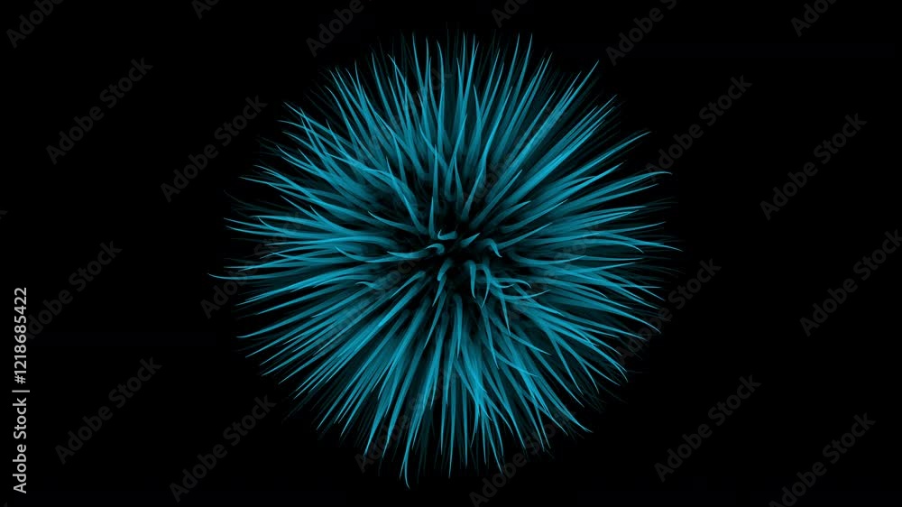 Vibrant blue color blend and blur together as the vibrant circles move in synchronized rhythm Vibrant blue color blend and blur together as the vibrant circles move in synchronized rhythm