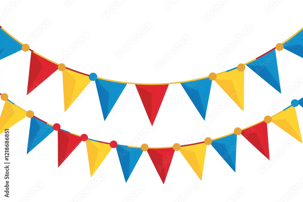 PNG Colorful festive triangular pennant banners PNG Colorful festive triangular pennant banners