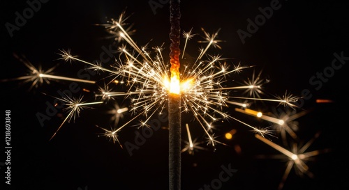 Wallpaper Mural Twinkle of Sparklers During a Celebration Torontodigital.ca