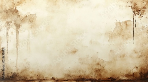 Aged paper texture with stains and discoloration