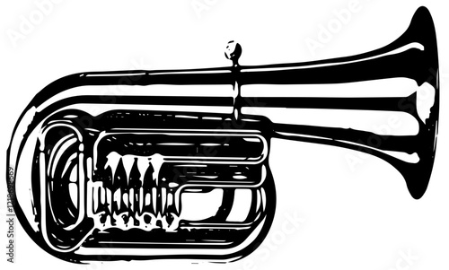 tuba　テューバ　チューバ　吹奏楽に使える楽器のアイコン