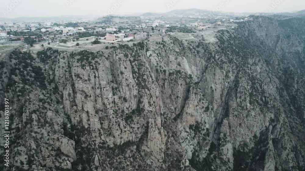 Aerial View of Stunning and Beautiful Rock Formations in a Scenic Landscape Aerial View of Stunning and Beautiful Rock Formations in a Scenic Landscape