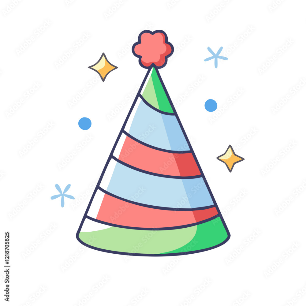 party hat icon, party hat vector illustration-simple illustration of party hat, perfect for party hat logos and icons party hat icon, party hat vector illustration-simple illustration of party hat, perfect for party hat logos and icons
