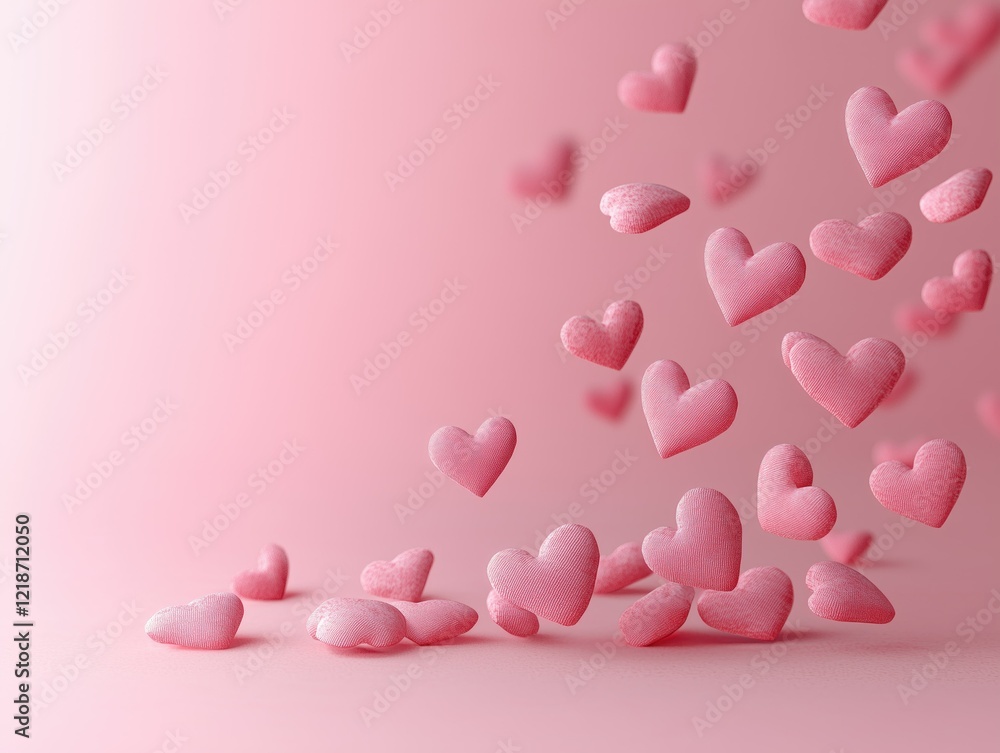 Falling Pink Hearts Falling Pink Hearts