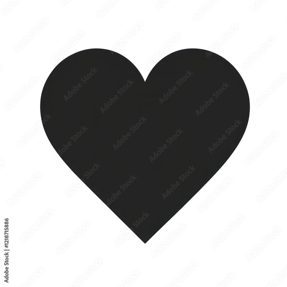 Solid black heart shape suitable for various creative uses and projects, isolated on a transparent background. PNG Solid black heart shape suitable for various creative uses and projects, isolated on a transparent background. PNG