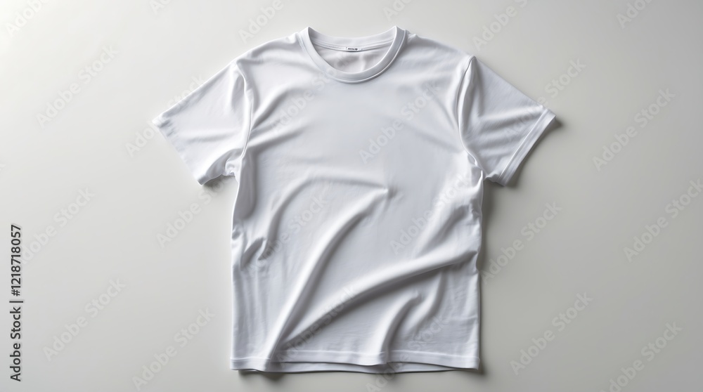 White T-Shirt Mockup: Simple and Clean Apparel Design White T-Shirt Mockup: Simple and Clean Apparel Design
