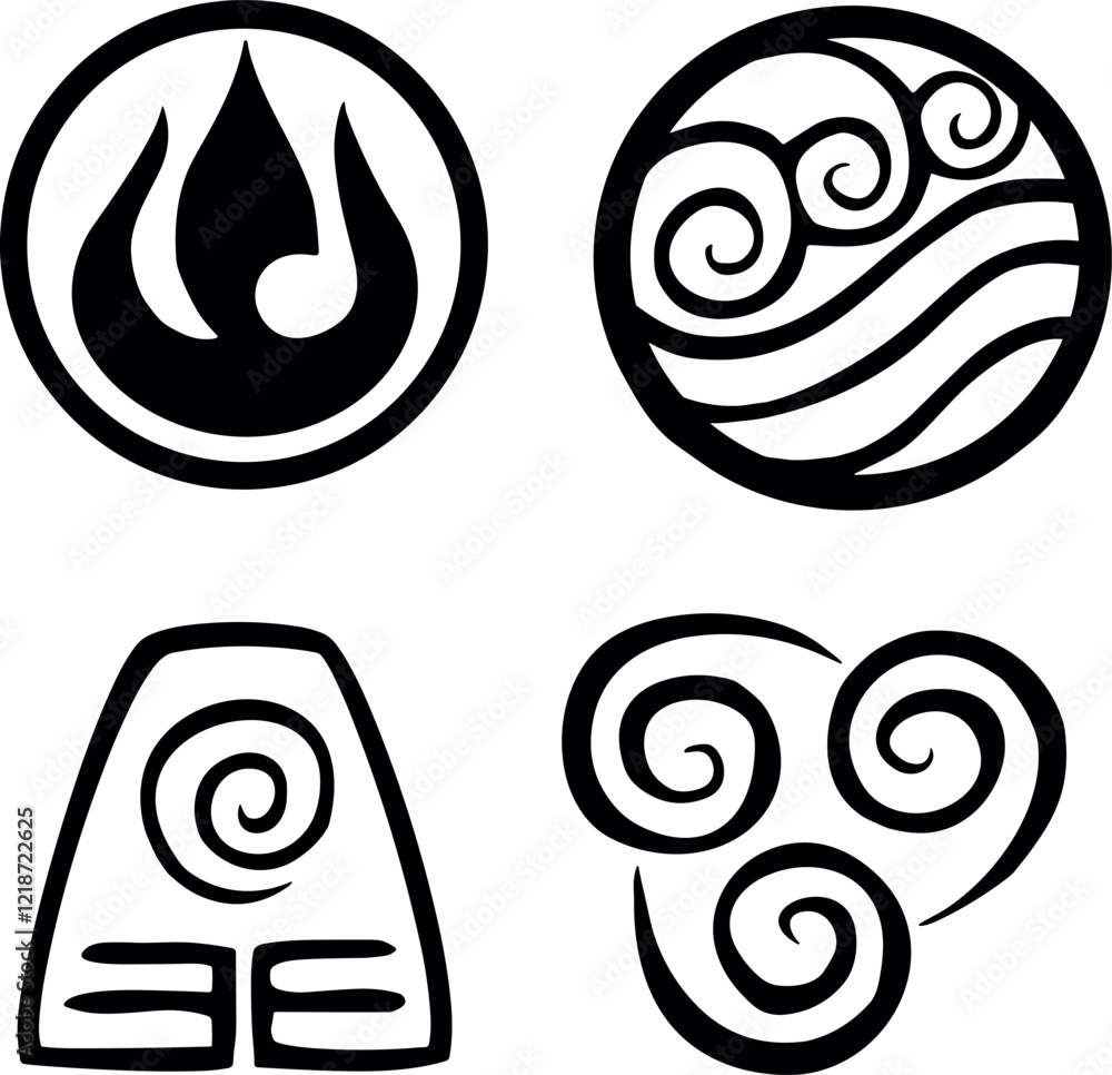 pack elements avatar design art