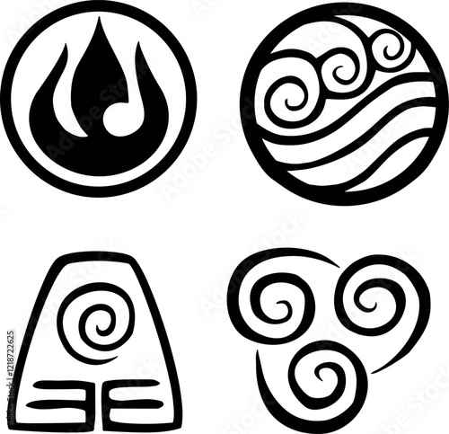 pack elements avatar design art