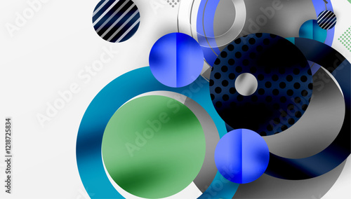 Abstract background - layered geometric shapes with smooth gradients and transparency