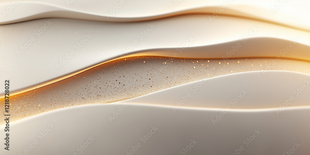 Obraz premium Soft, Flowing Patterns Create a Serene Atmosphere With Gentle Waves of Light and Shadow in a Minimalist Setting
