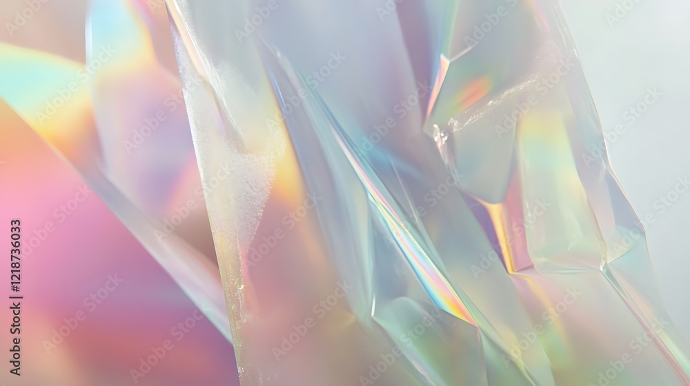 Fototapeta premium Abstract Iridescent Pastel Shimmering Surface Texture