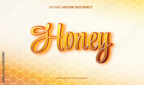 honey editable text effect