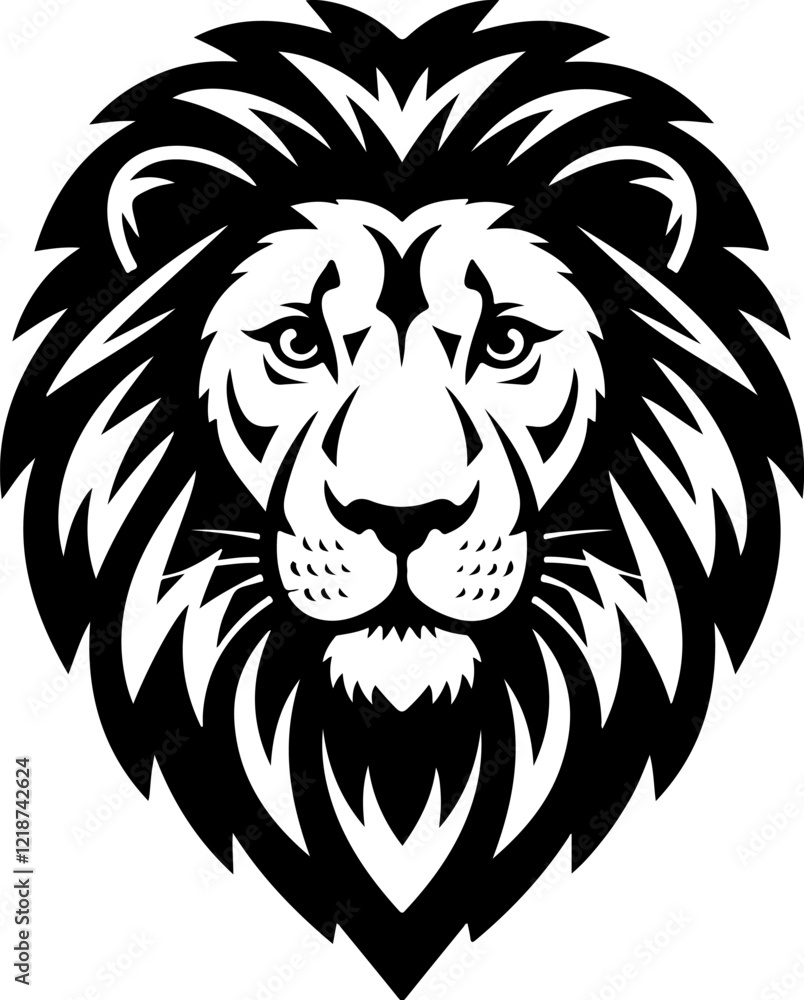 Illustration of a head of lion. Lion head mascot. Design element for logo, label, sign, poster, card. Vector illustration Illustration of a head of lion. Lion head mascot. Design element for logo, label, sign, poster, card. Vector illustration