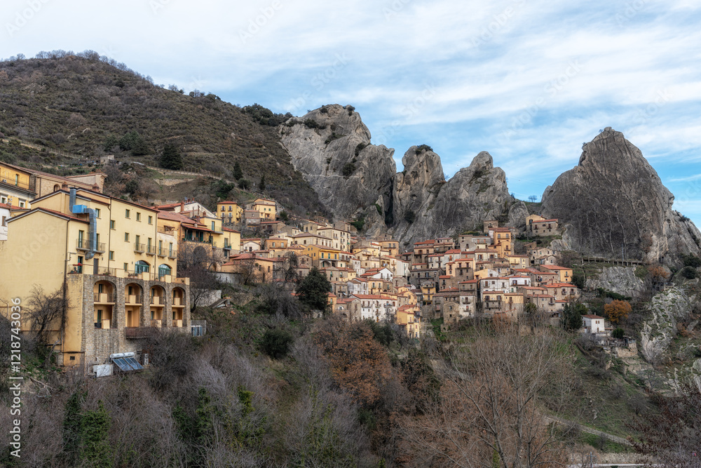 Fototapeta premium Castelmezzano and Dolomiti Lucane