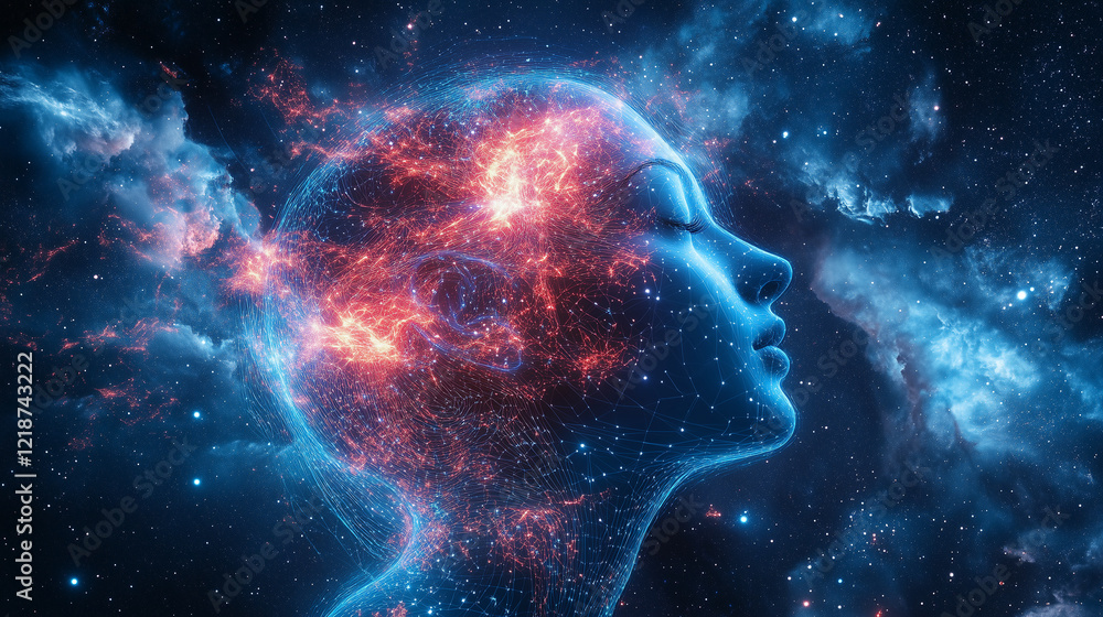 Cosmic Woman A Profile in Light and Nebula Cosmic Woman A Profile in Light and Nebula