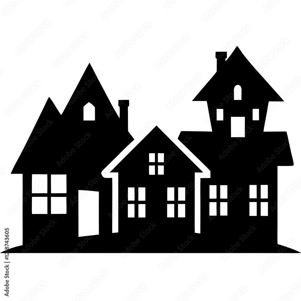 home silhouette collection and building Vector illustration design home silhouette collection and building Vector illustration design
