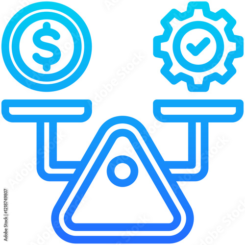 Break Even Point Icon