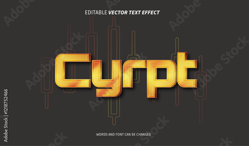 crypto editable text effect