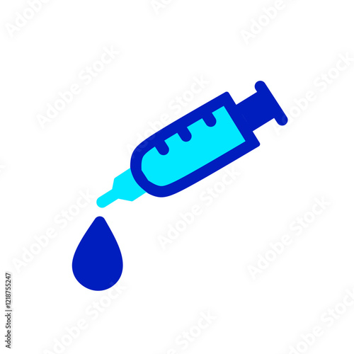 injector for injection duo tone icon