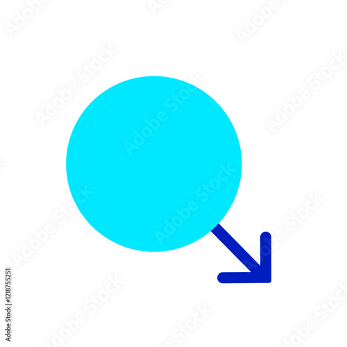 male gender duo tone icon