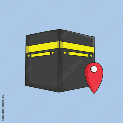 Kaaba Location Marker Icon