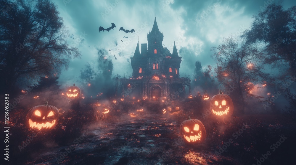 Halloween night with kids trick-or generated AI Halloween night with kids trick-or generated AI