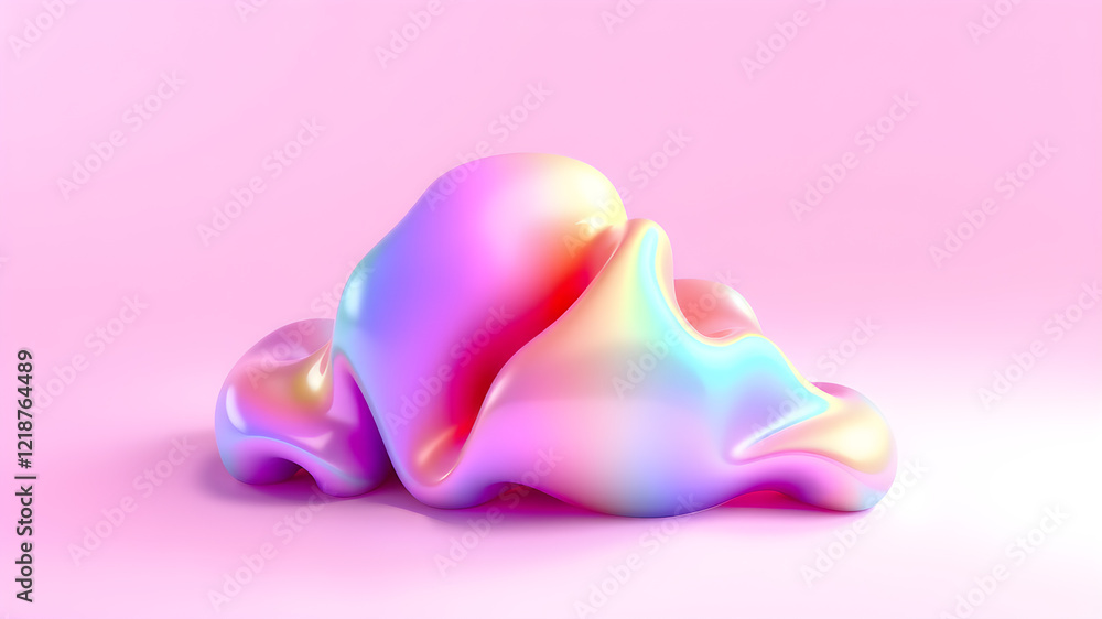 Processed collage of Iridescent fabric trendy cloth holographic texture. Background for banner, backdrop or texture background. generative AI Processed collage of Iridescent fabric trendy cloth holographic texture. Background for banner, backdrop or texture background. generative AI