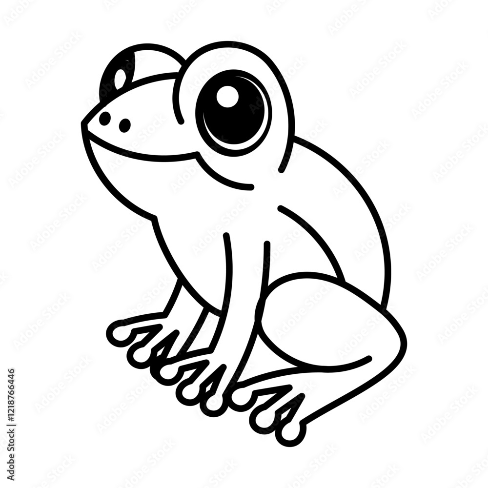 Fototapeta premium a illustration of frog