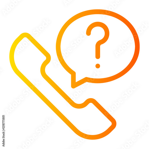 question gradient icon