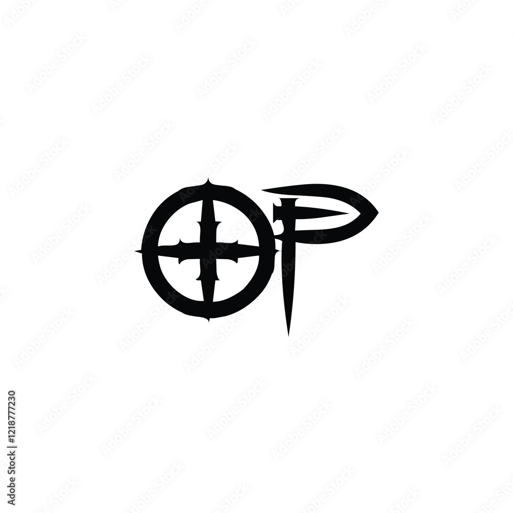 OP monogram logo design letter text name symbol monochrome logotype alphabet character simple logo OP monogram logo design letter text name symbol monochrome logotype alphabet character simple logo