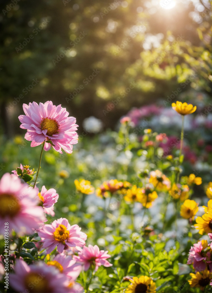 Gardening and planting flowers in the backyard Gardening and planting flowers in the backyard
