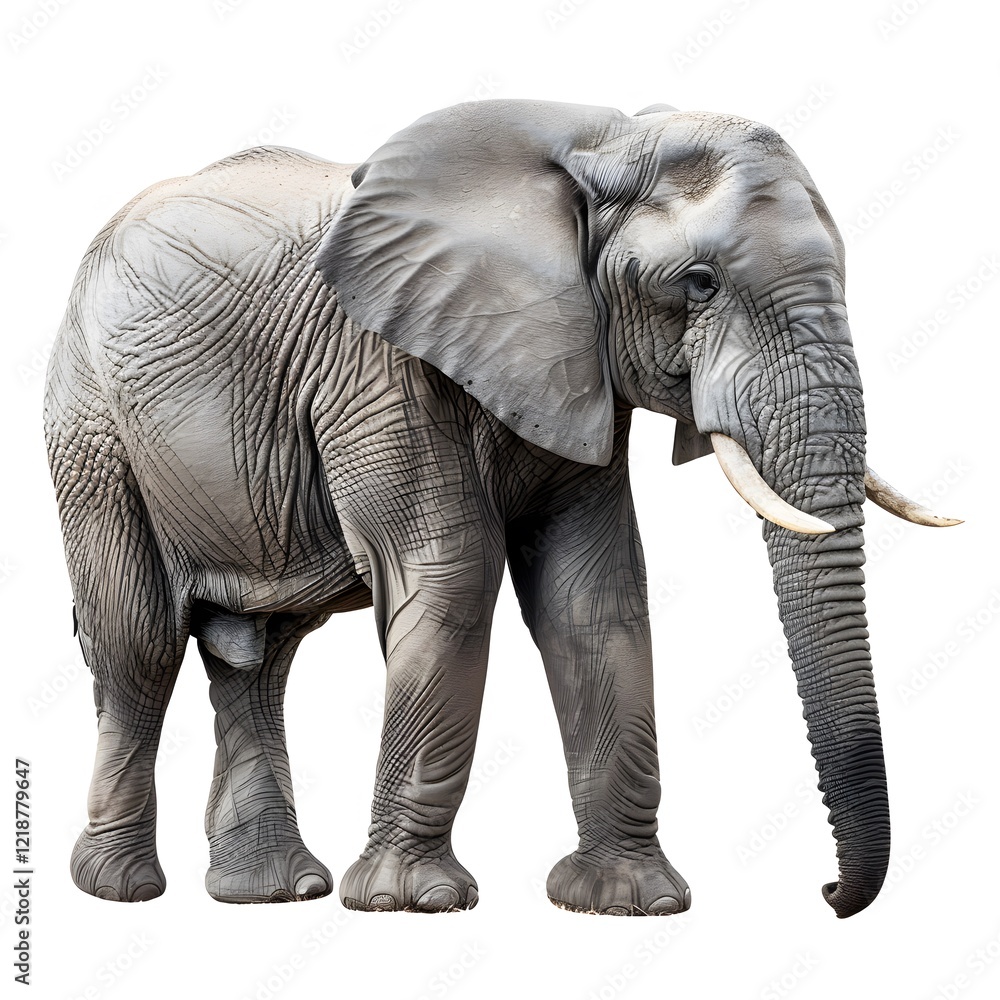 Obraz premium Lifesize Elephant Sculpture in Outdoor Park Setting for Art Display