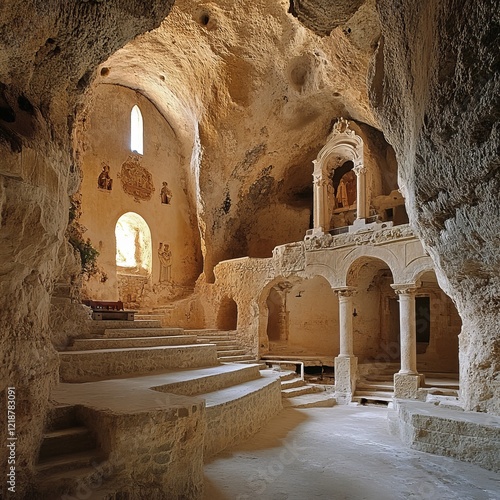 The interior of the Church of the Holy Sepulchre, showcasing its historic arches, ornate decorations, and sacred atmosphere.