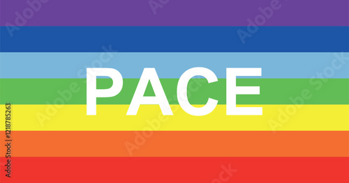 Foto PACE Rainbow Flag (LGBTQ) High Quality Illustration