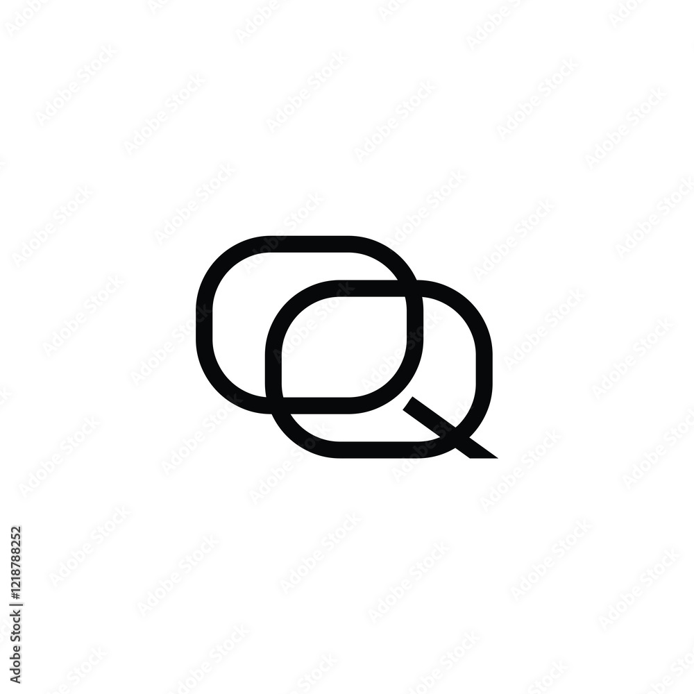 OQ monogram logo design letter text name symbol monochrome logotype alphabet character simple logo OQ monogram logo design letter text name symbol monochrome logotype alphabet character simple logo