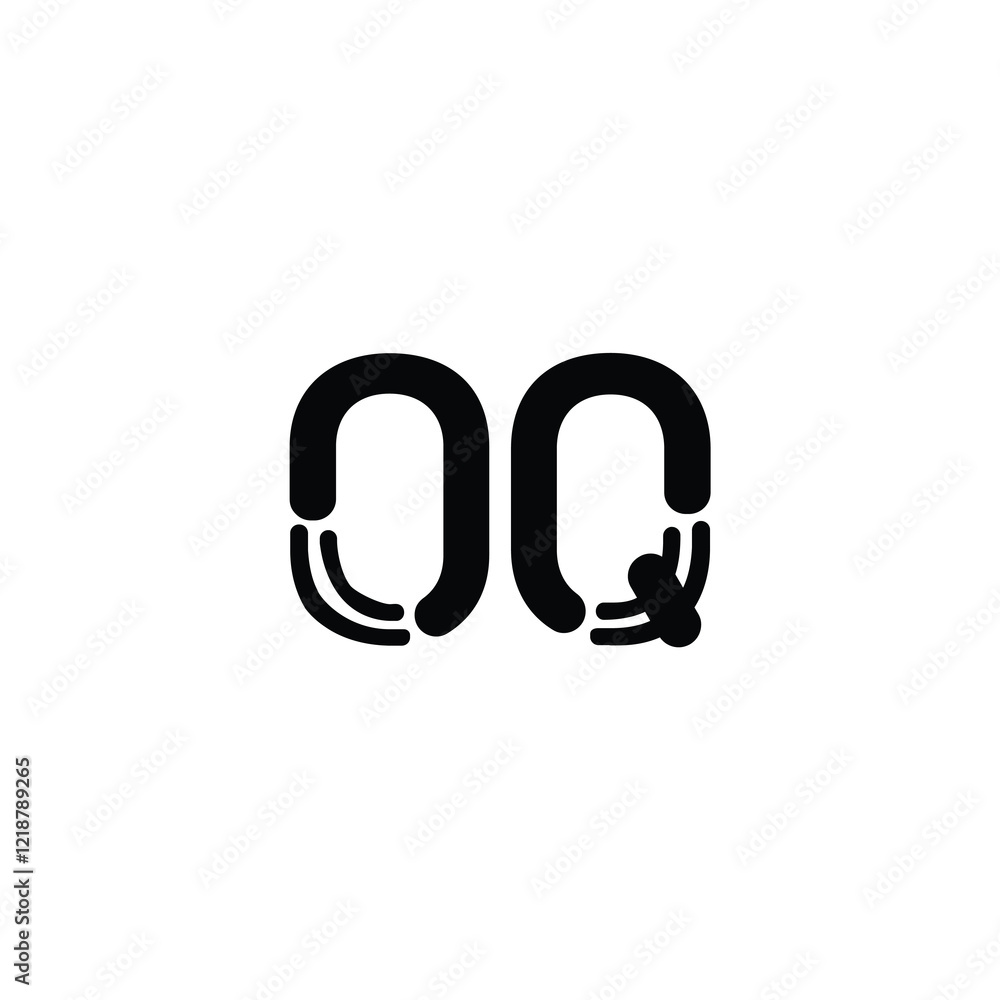 OQ monogram logo design letter text name symbol monochrome logotype alphabet character simple logo OQ monogram logo design letter text name symbol monochrome logotype alphabet character simple logo