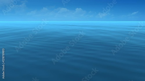 blue sky with clouds. Generative AI.