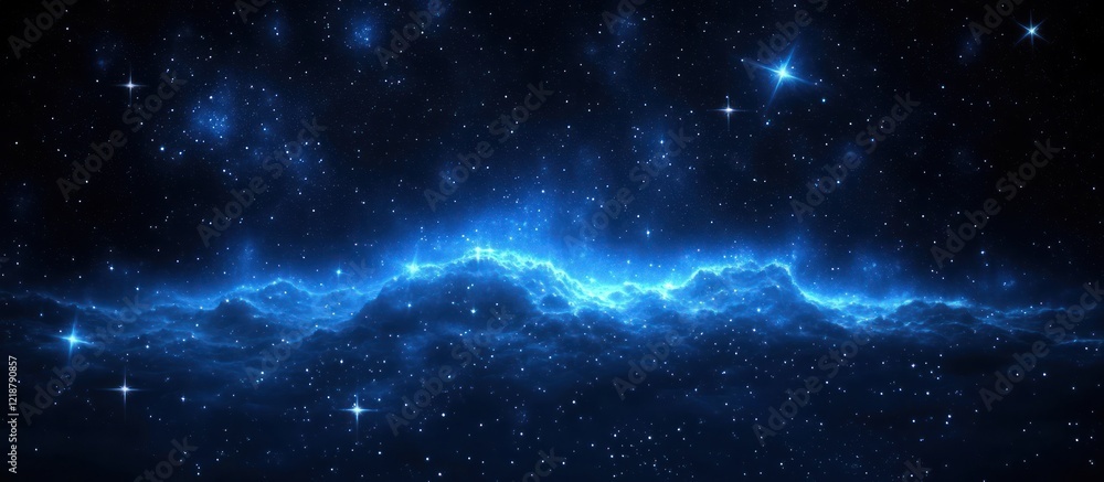 Fototapeta premium Cosmic Nebula, Space Background